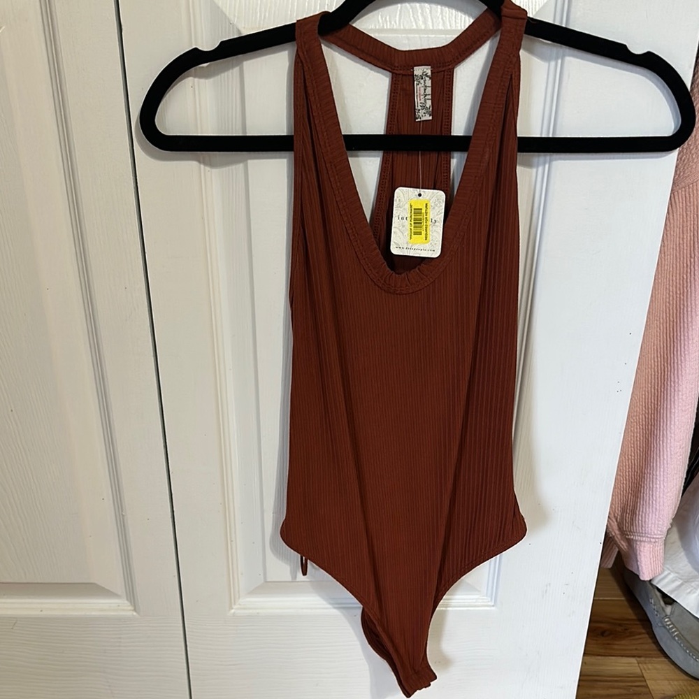 Free People Rust Bodysuit